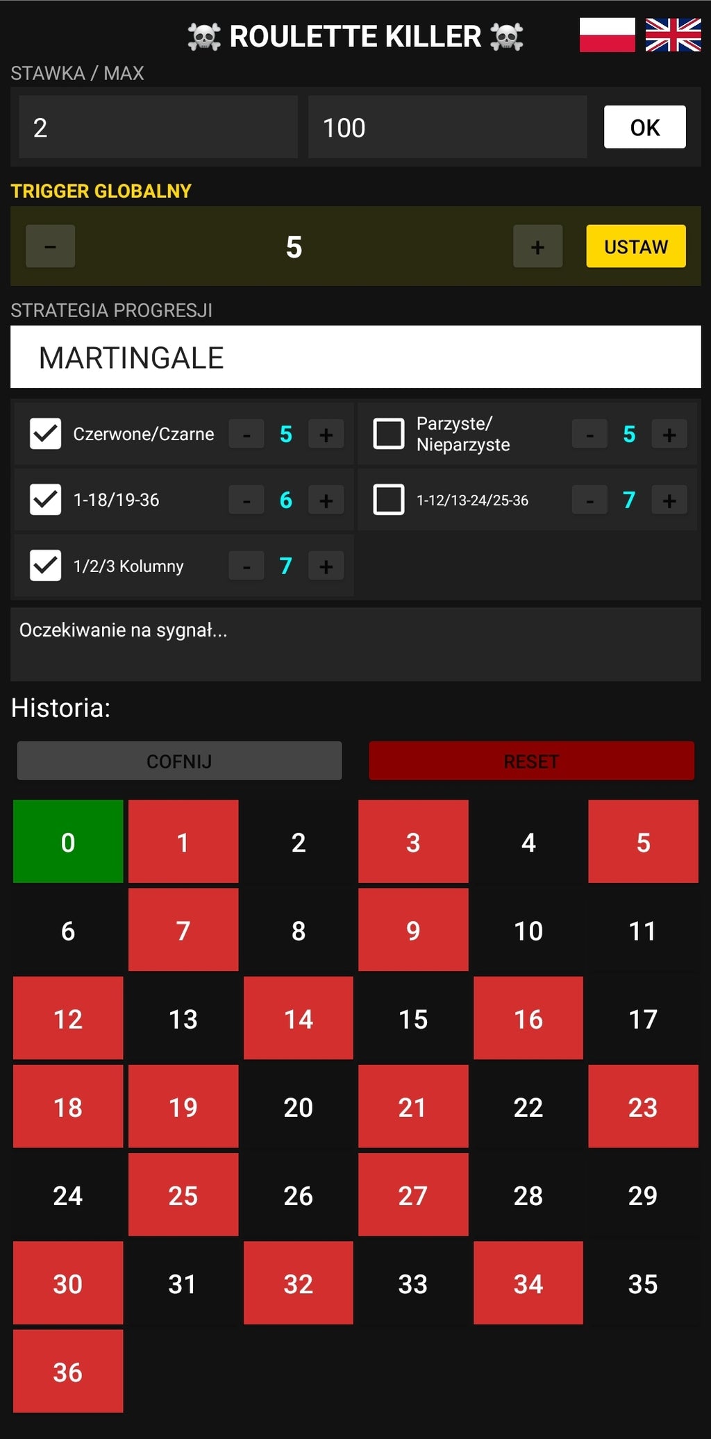 ☠ ROULETTE KILLER – MATEMATYCZNY EGZEKUTOR RULETKI - ANDROID