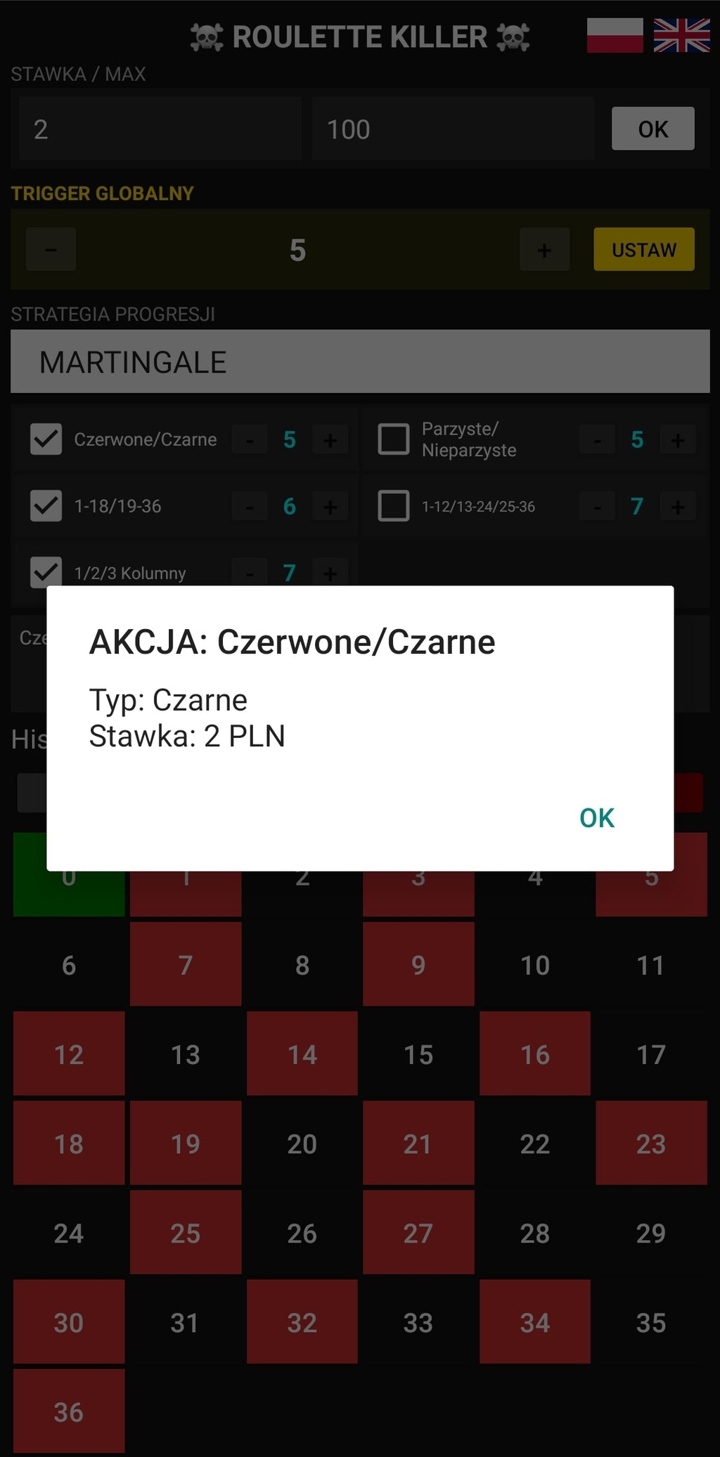 ☠ ROULETTE KILLER – MATEMATYCZNY EGZEKUTOR RULETKI - ANDROID
